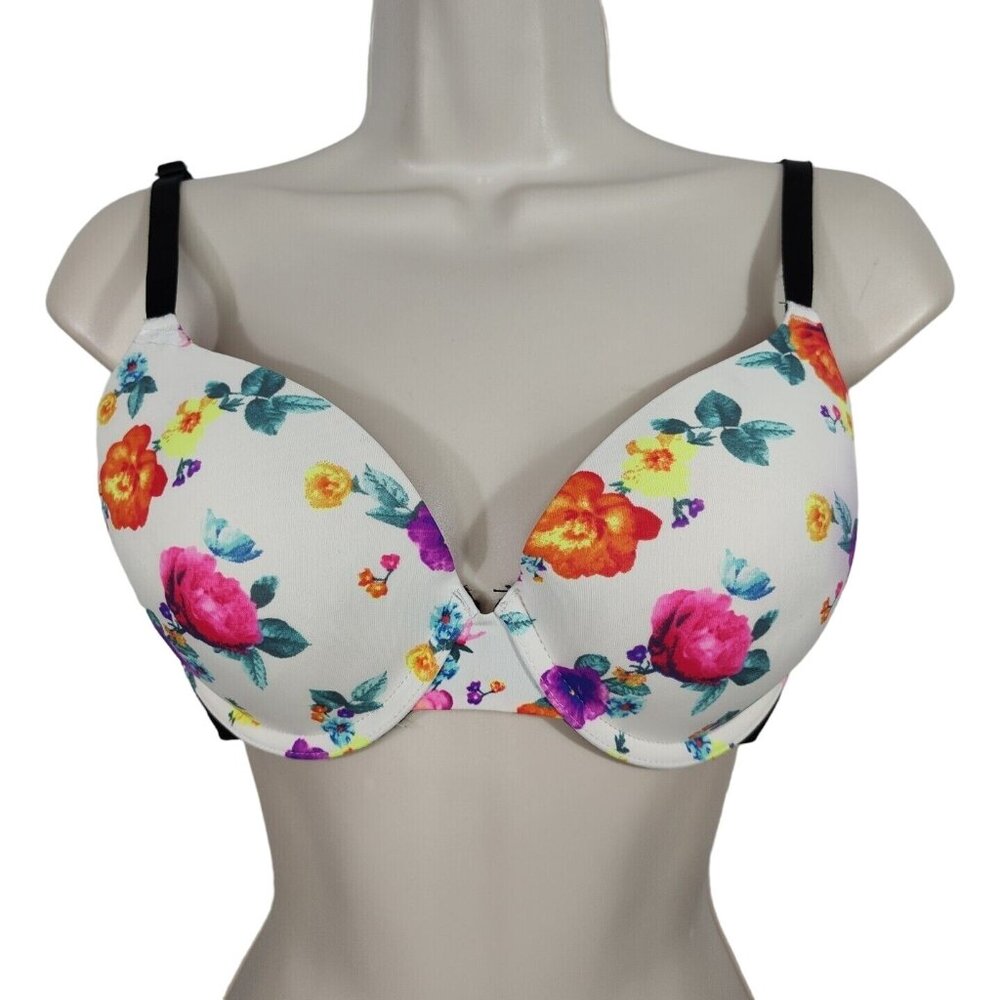 Victorias Secret PINK Where Everywhere T-shirt Lightly Lined Bra Women Size 34D